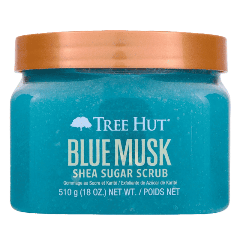 Blue Musk Shea Sugar Scrub - Tree Hut - Euphoria Glam 