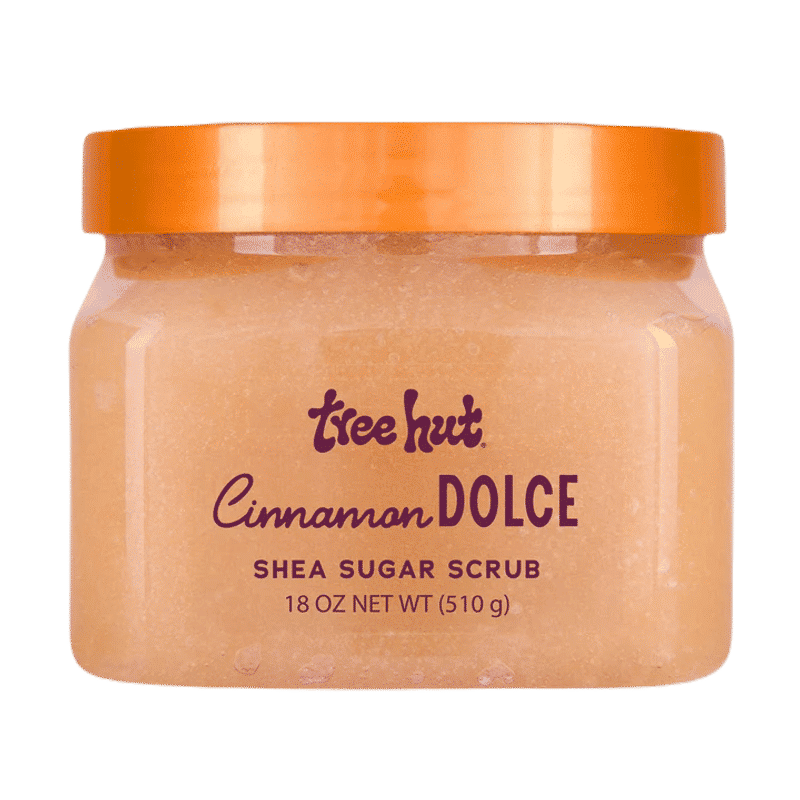 CINNAMON DOLCE SHEA SUGAR SCRUB - TREE HUT - Euphoria Glam 