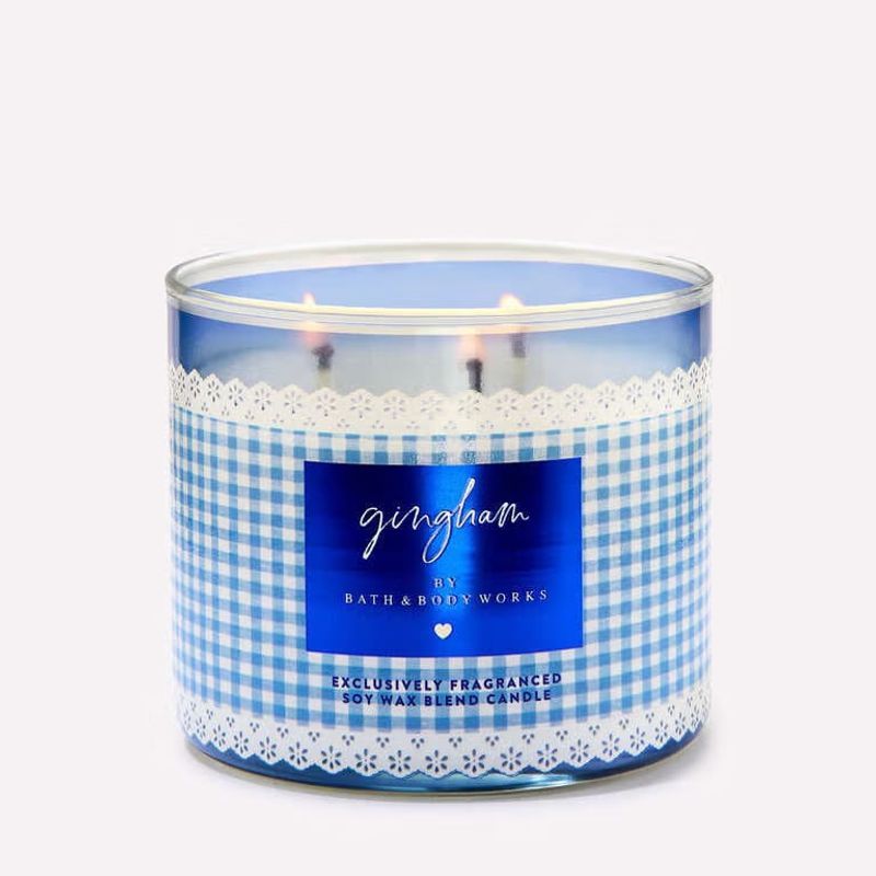 Bath & Body Works Gingham 3-Wick Candle - Euphoria Glam 