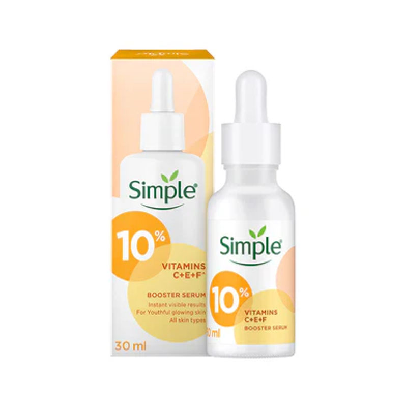 Simple Vitamin C+E+F Booster Face Serum - Euphoria Glam 