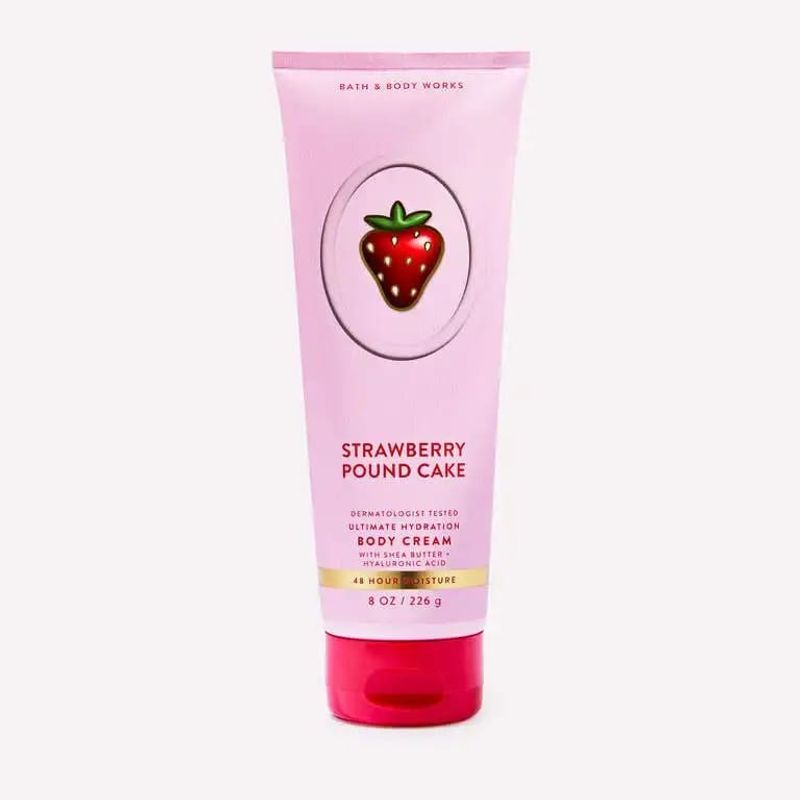 Strawberry Pound Body Cream - Bath & Body Works - Euphoria Glam 