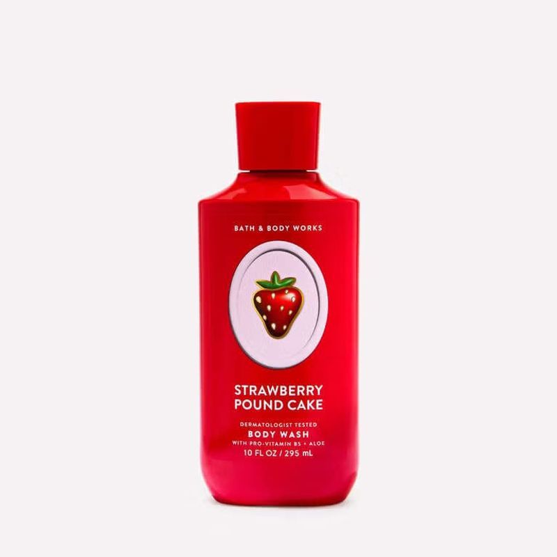 Strawberry Pound Cake Body Wash - Bath & Body Works - Euphoria Glam 