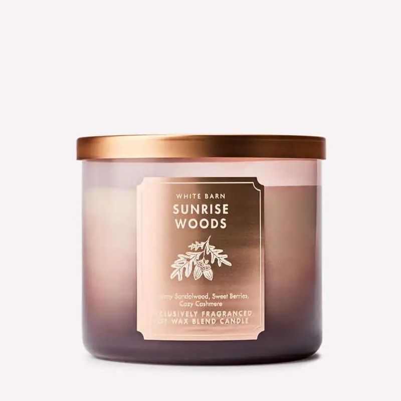 Sunrise Woods 3-Wick Scented Candle - Bath & Body Works - Euphoria Glam 