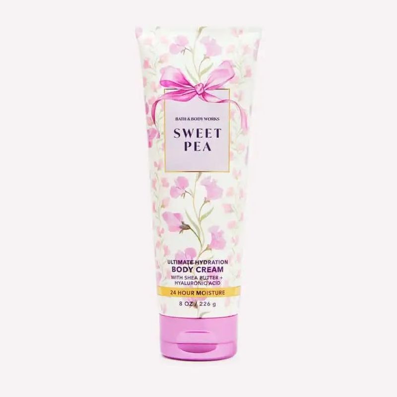 Sweet Pea Body Cream - Bath & Body Works - Euphoria Glam 