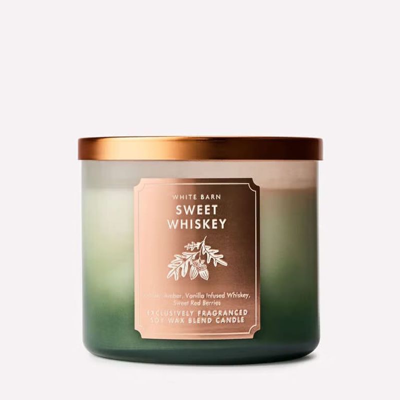 Sweet Whiskey 3-Wick Candle - Bath & Body Works - Euphoria Glam 