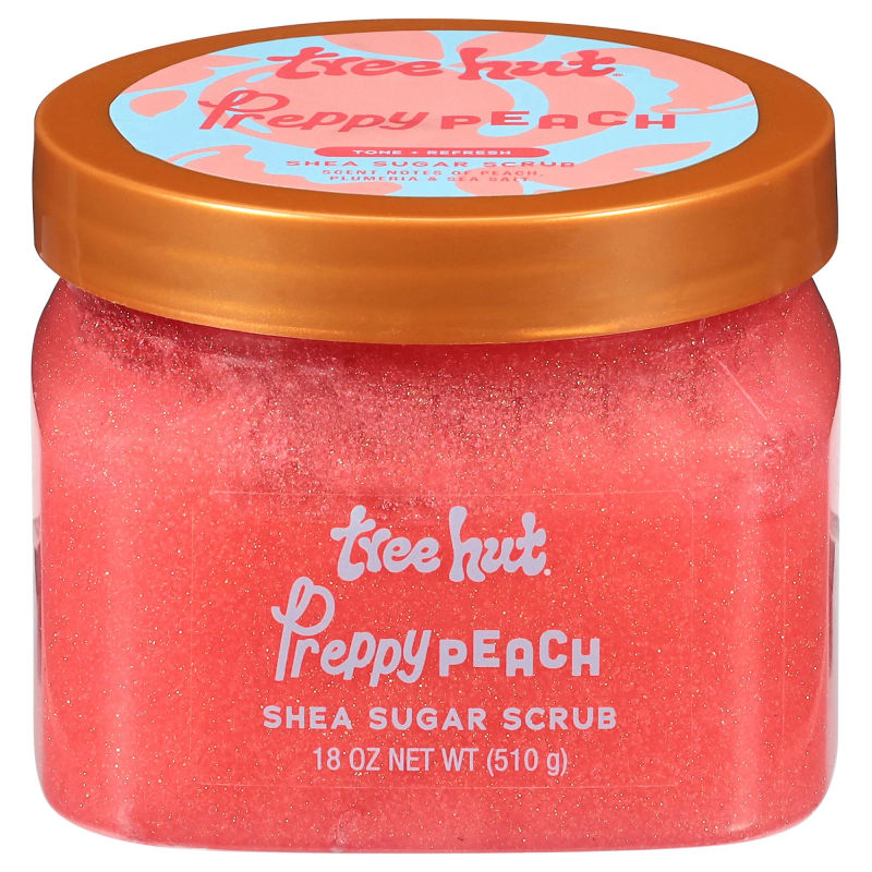 TREE HUT PREPPY PEACH SHEA SUGAR SCRUB - Euphoria Glam 