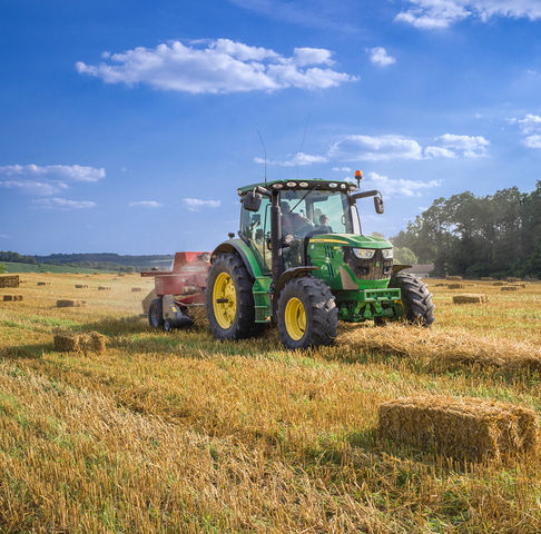 Tractor boer tot bord