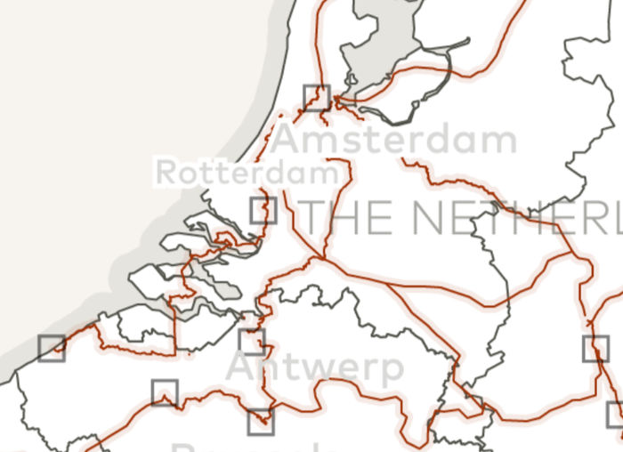 Long Haul Route Eemshaven - Mons