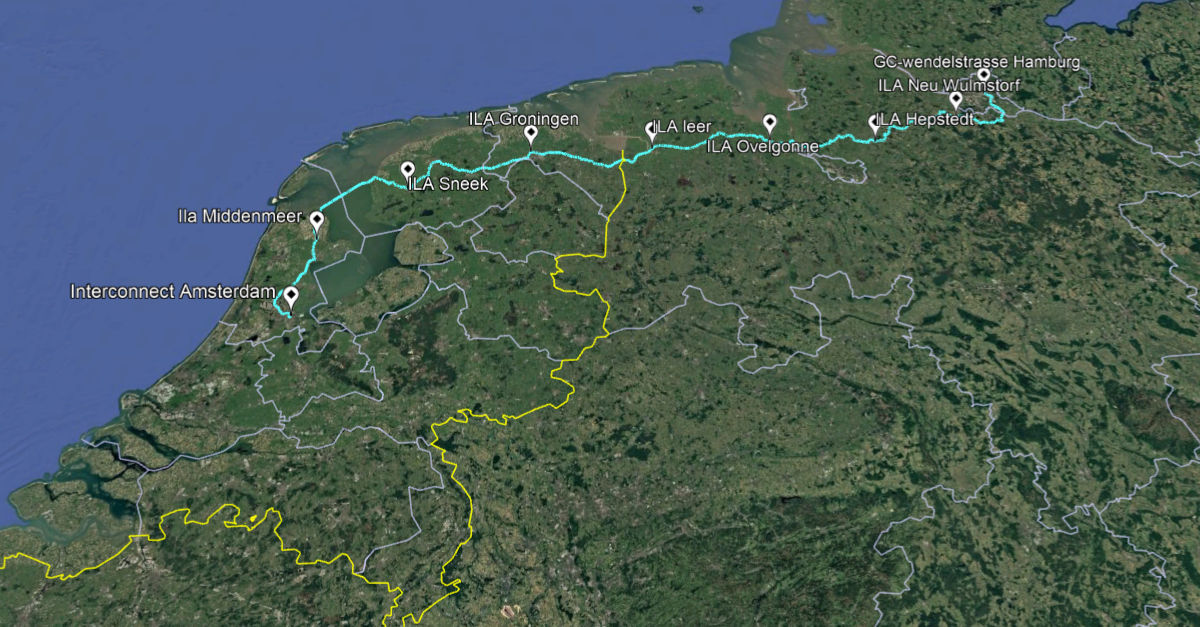 Long Haul route Amsterdam - Hamburg