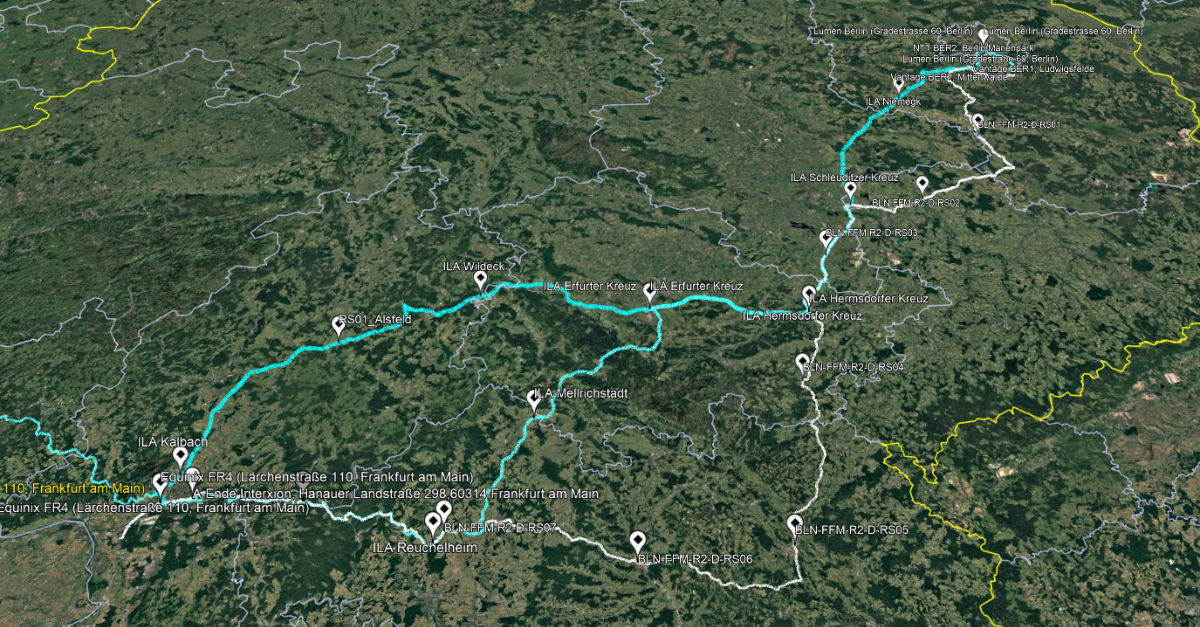 Long Haul route Frankfurt - Berlin