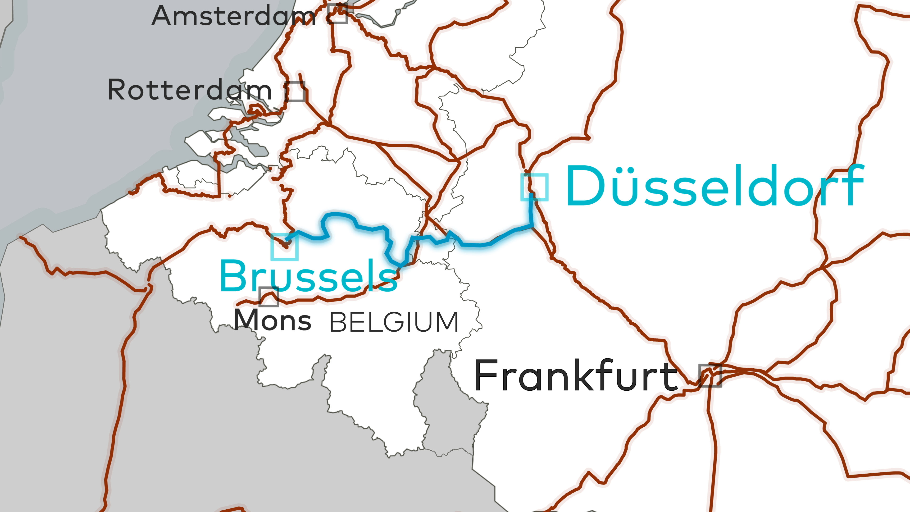 Dark fiber Brussels Dusseldorf
