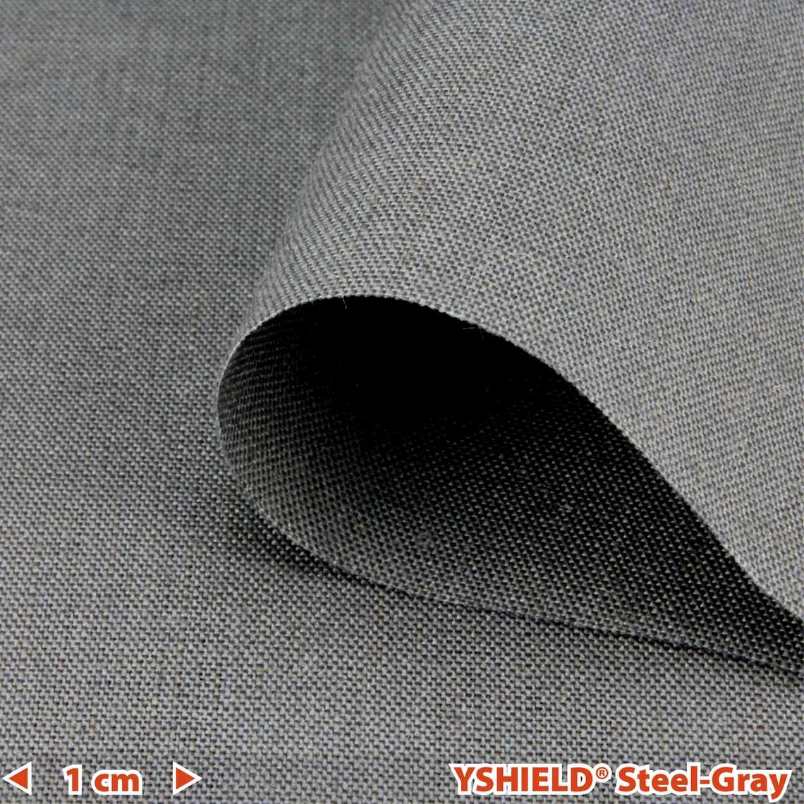 YSHIELD® STEEL-GRAY | Abschirmstoff | Breite 150 cm | 1 Meter