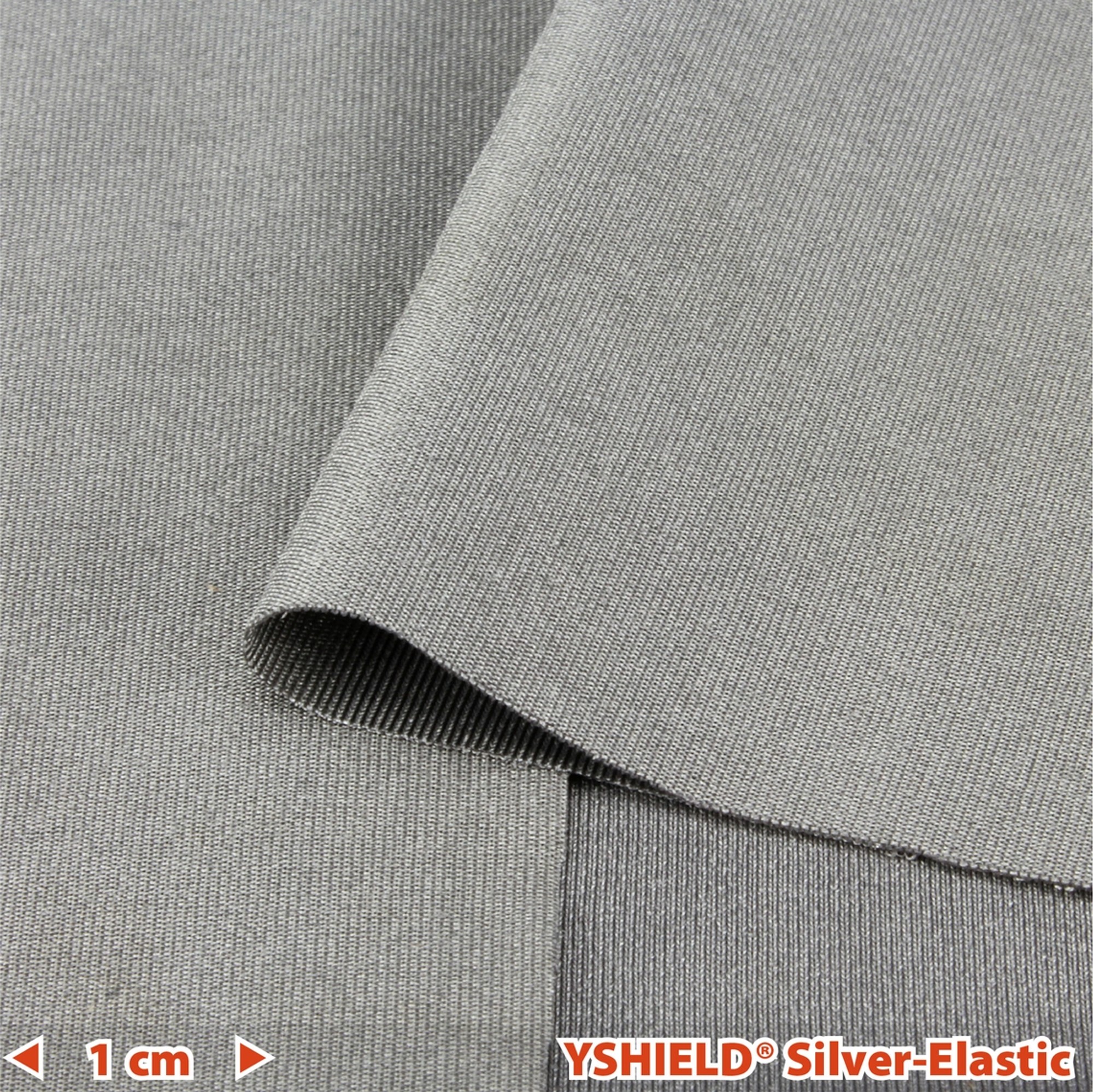 YSHIELD® SILVER-ELASTIC, Shielding fabric, Width 150 cm, 1 meter