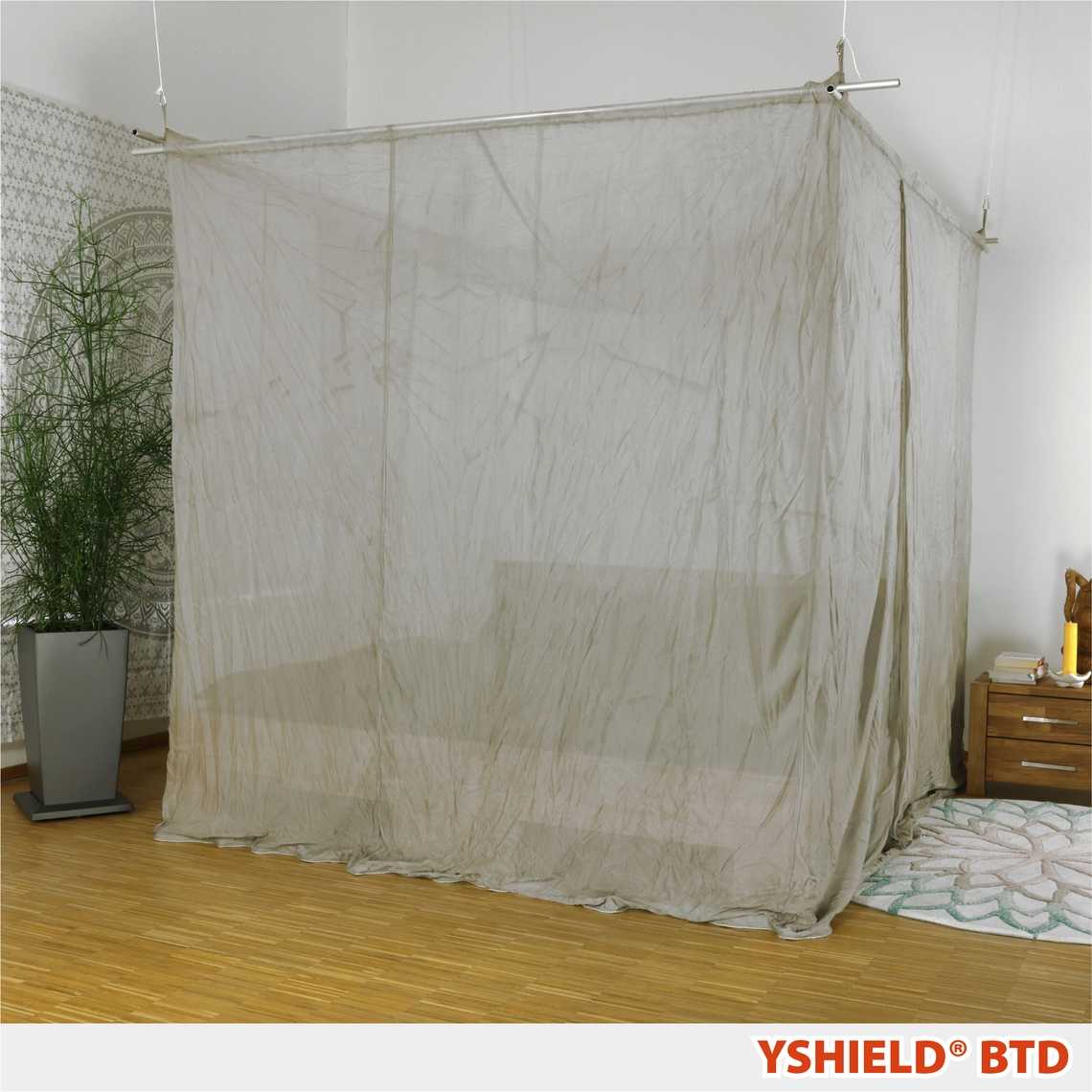YSHIELD® BTD | Shielding canopy | Double bed | SILVER-TULLE