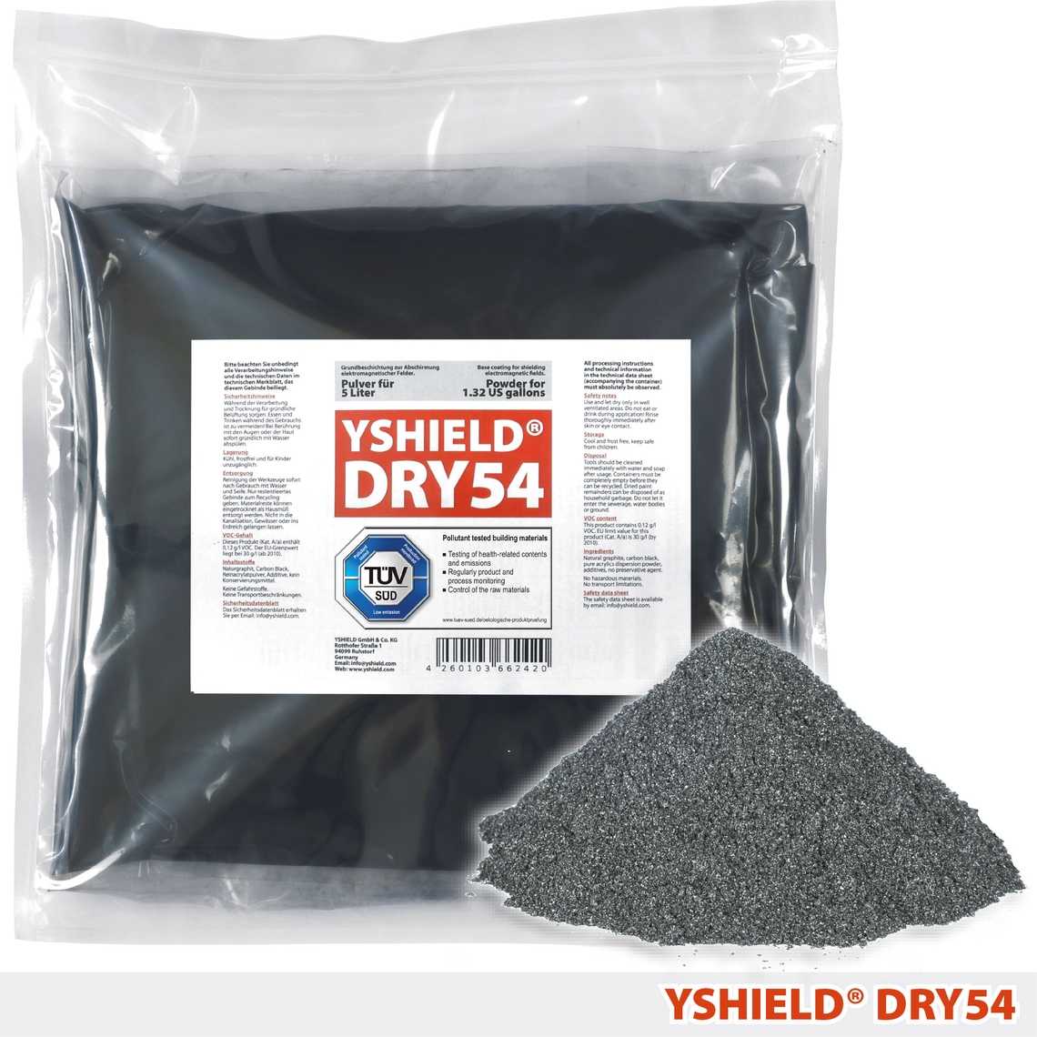 YSHIELD® DRY54 | Special shielding paint | Powder for 5 liter