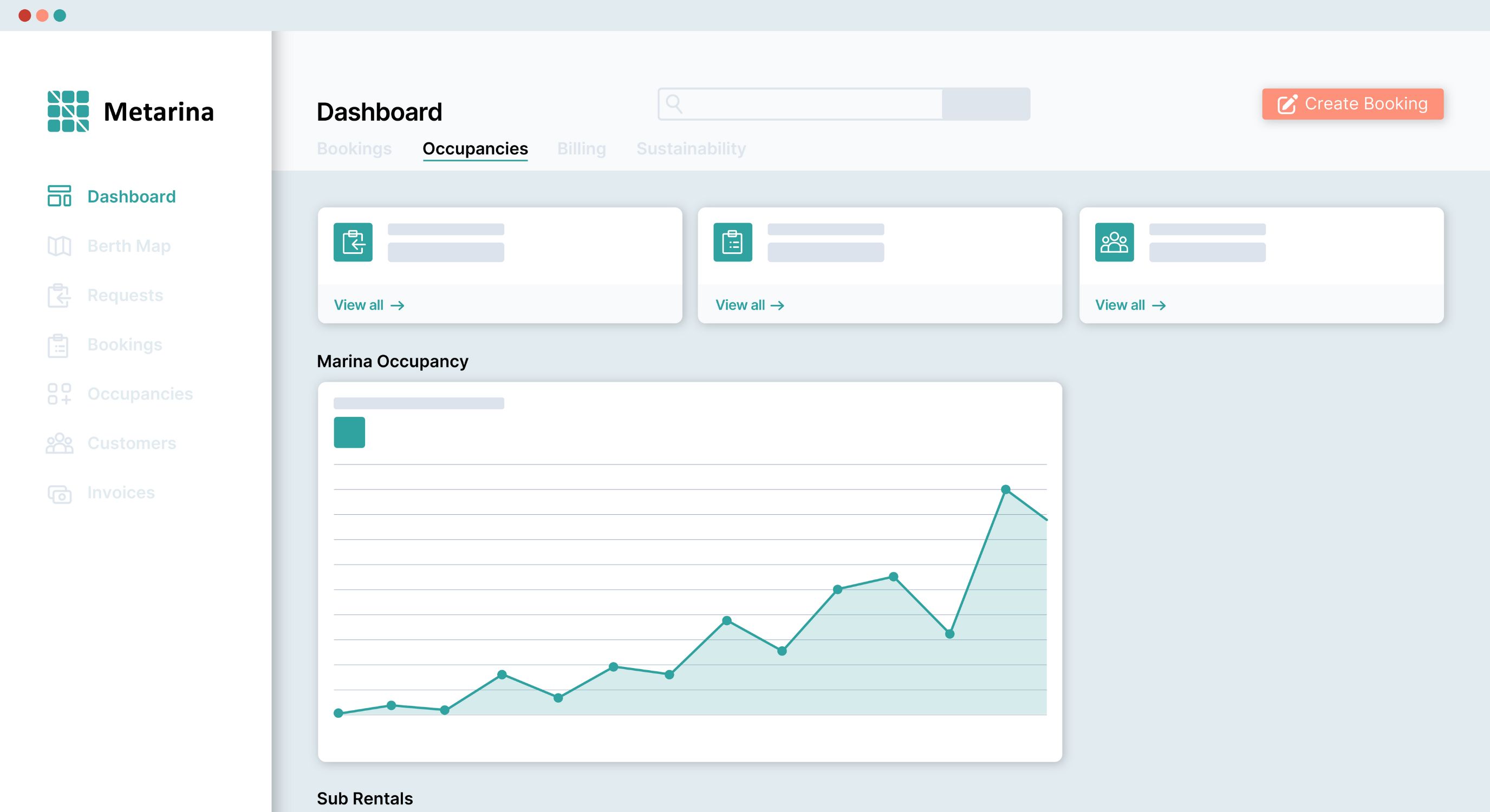 Charter management dashboard