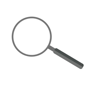 Magnifying glass surrounding status