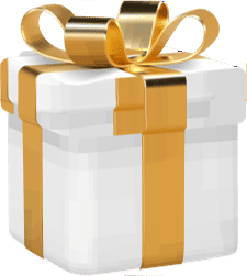 Golden gift box
