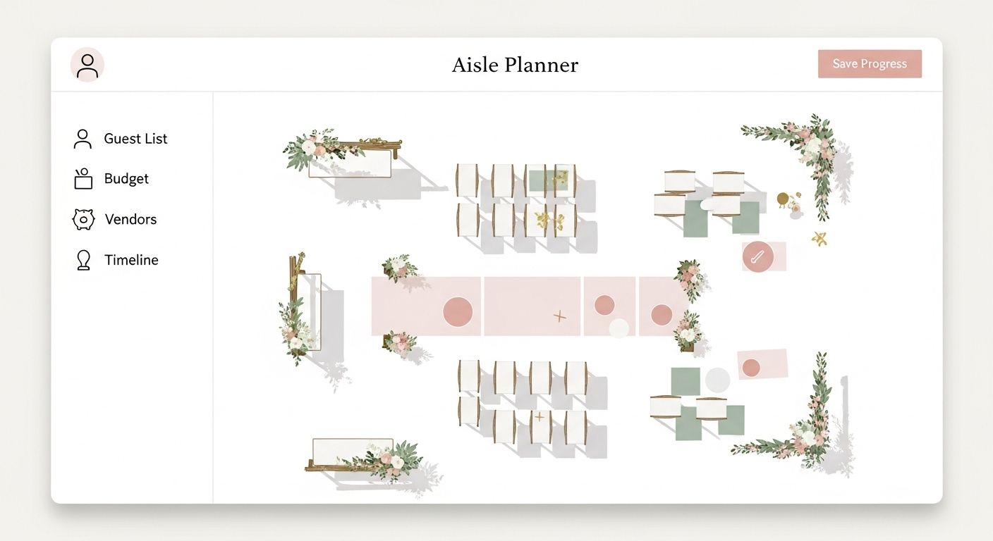 aisle planner wedding website