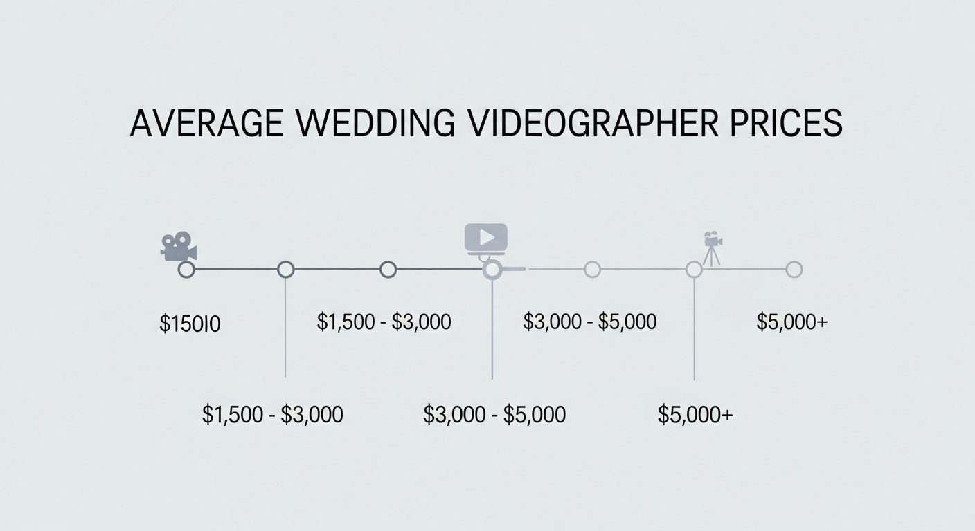 average price for wedding videographer
