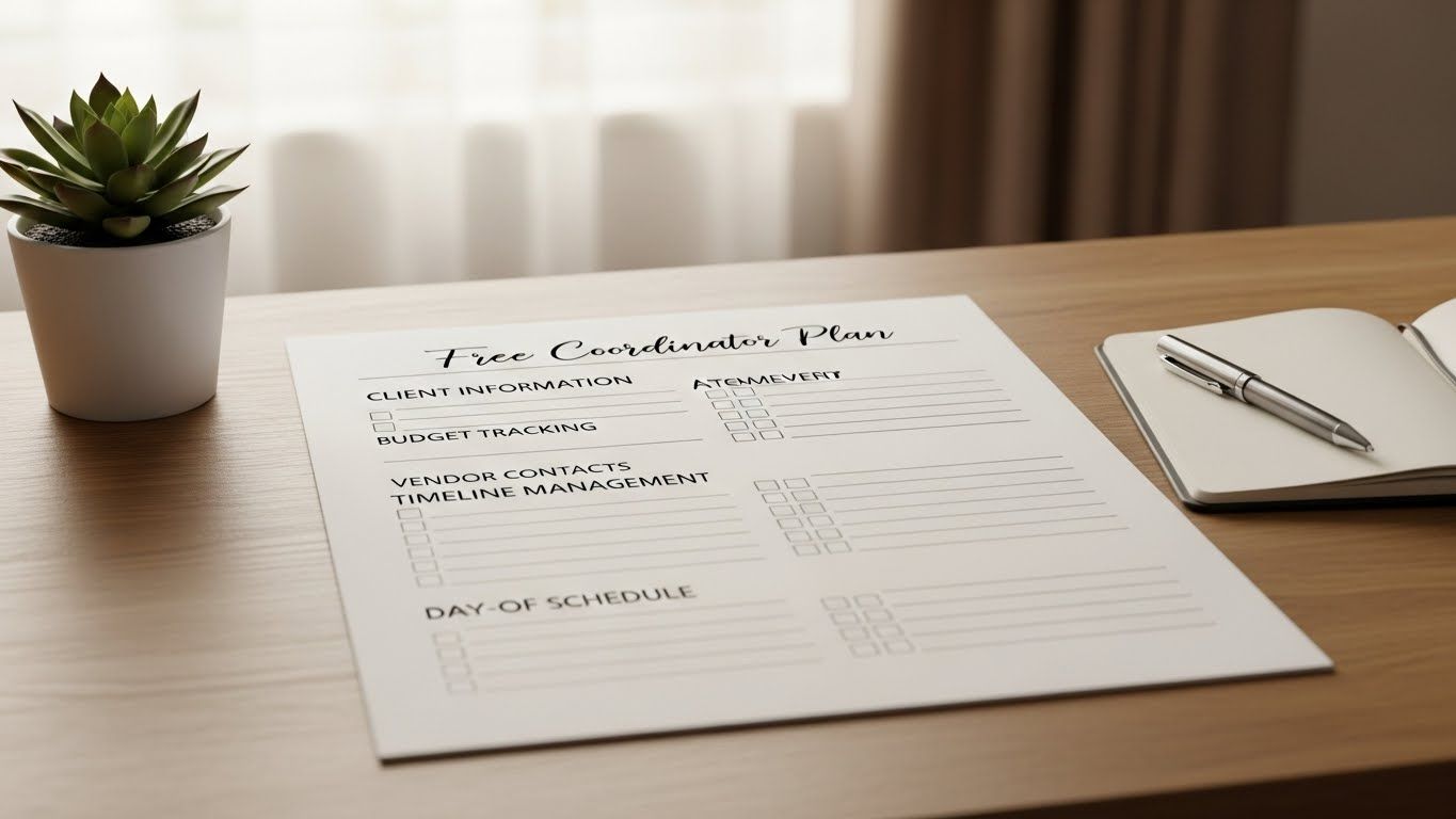 free printable wedding coordinator checklist