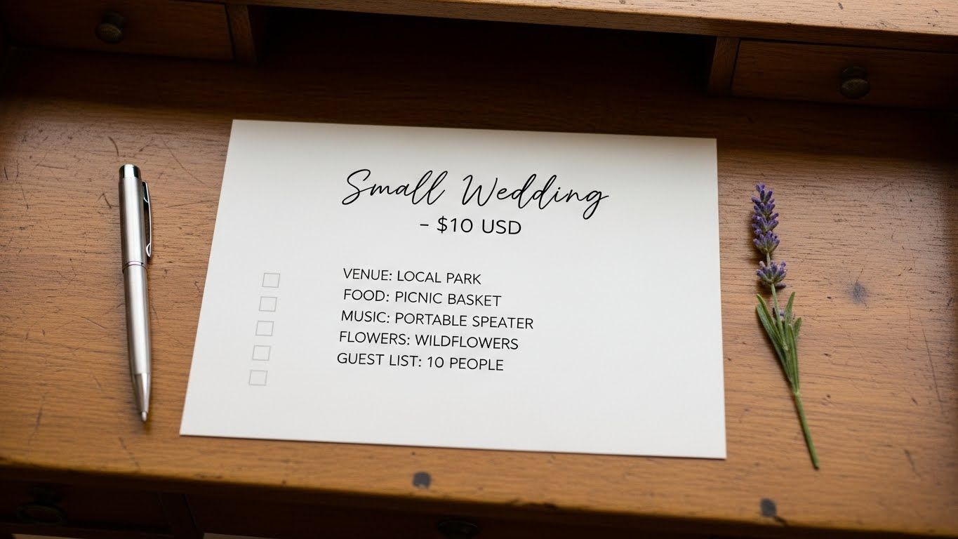 small wedding planning checklist
