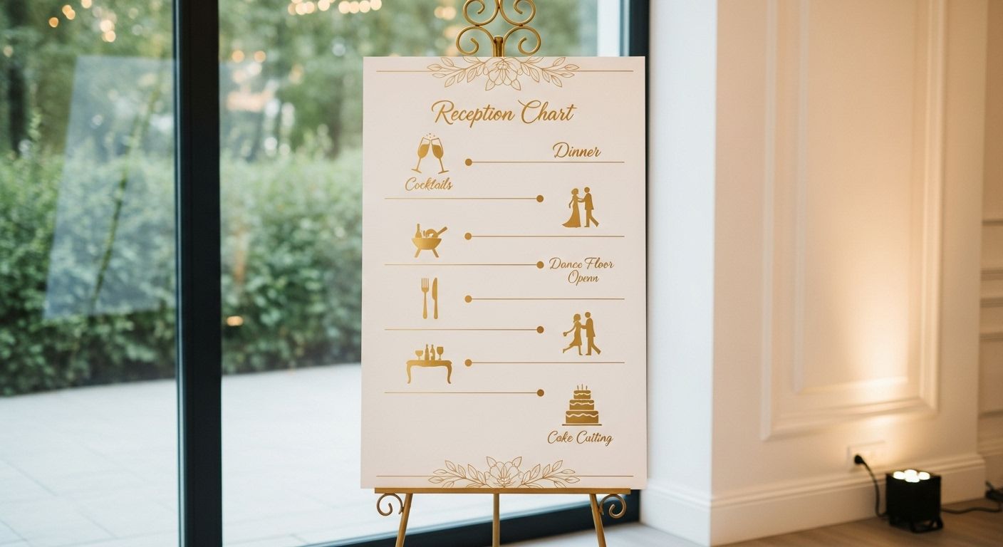 typical wedding reception timeline