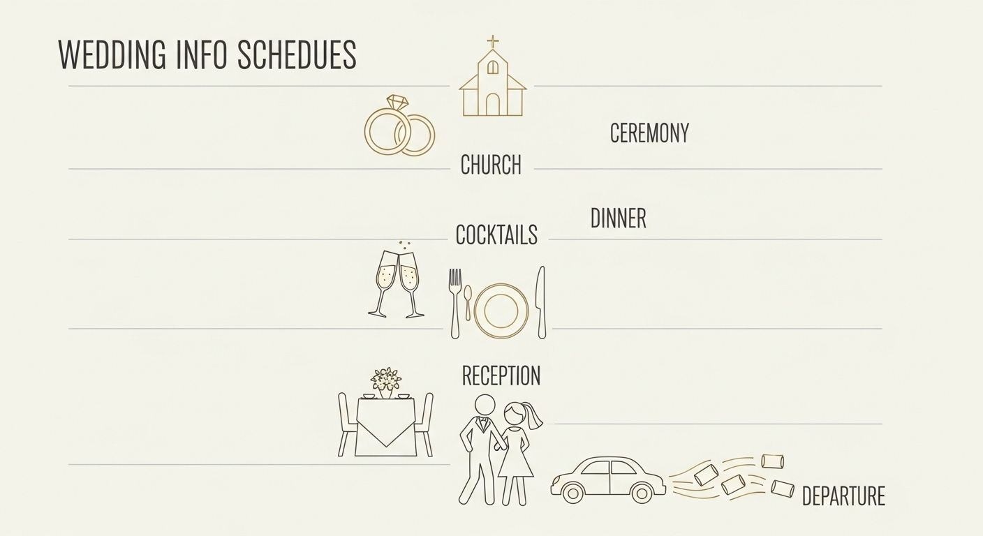 typical wedding schedule