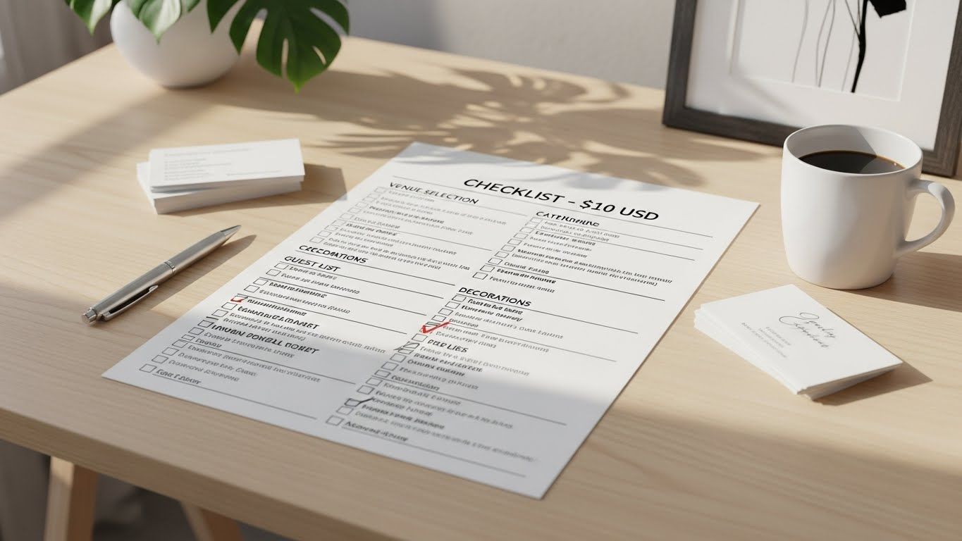 wedding coordinator checklist template