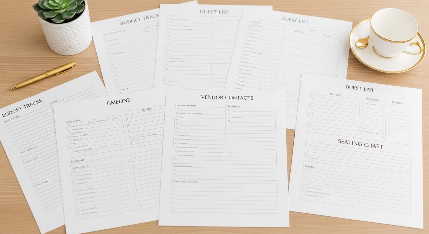 Wedding Planning Sheets Organize Your Big Day