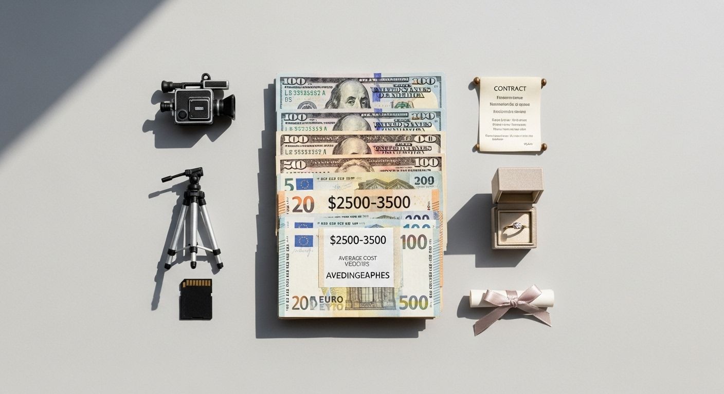 wedding videographer average cost