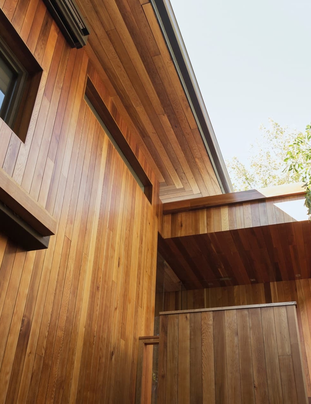 La Douglas, maison bois moderne vue de profil