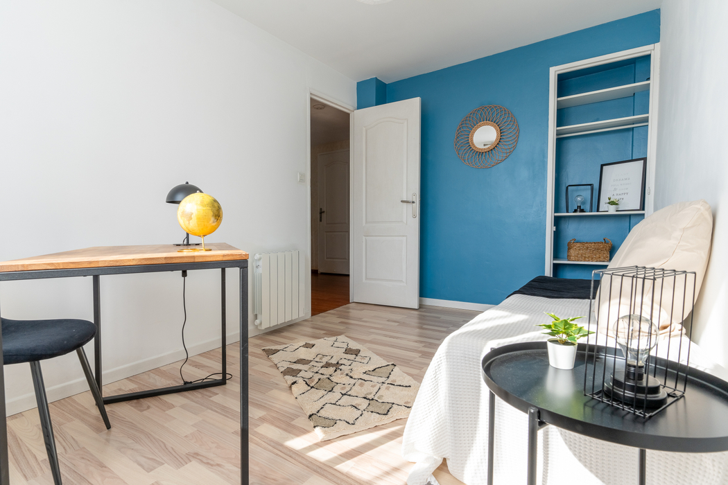 Home staging après chambre bureau Nantes St Félix 