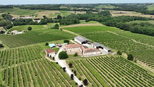 Château la Piolette vu du ciel