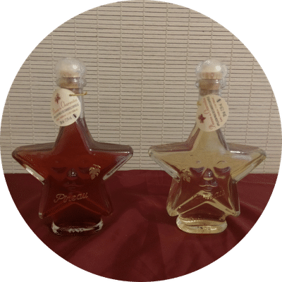 Cognac dans des bouteilles personnalisées