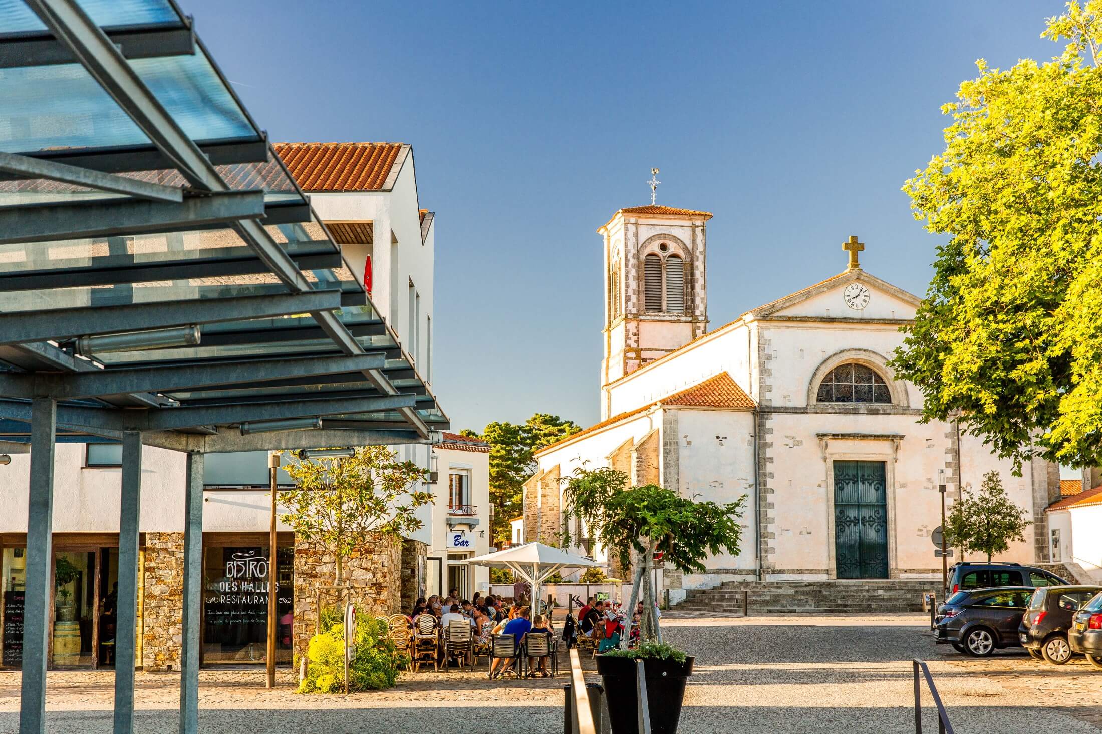 Le centre ville de bretignolle sur mer