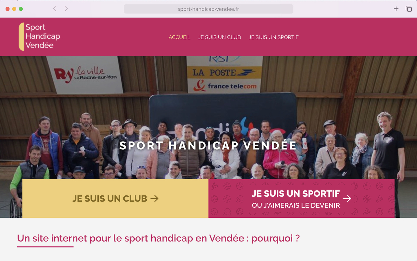 Promotion du sport handicap en vendee