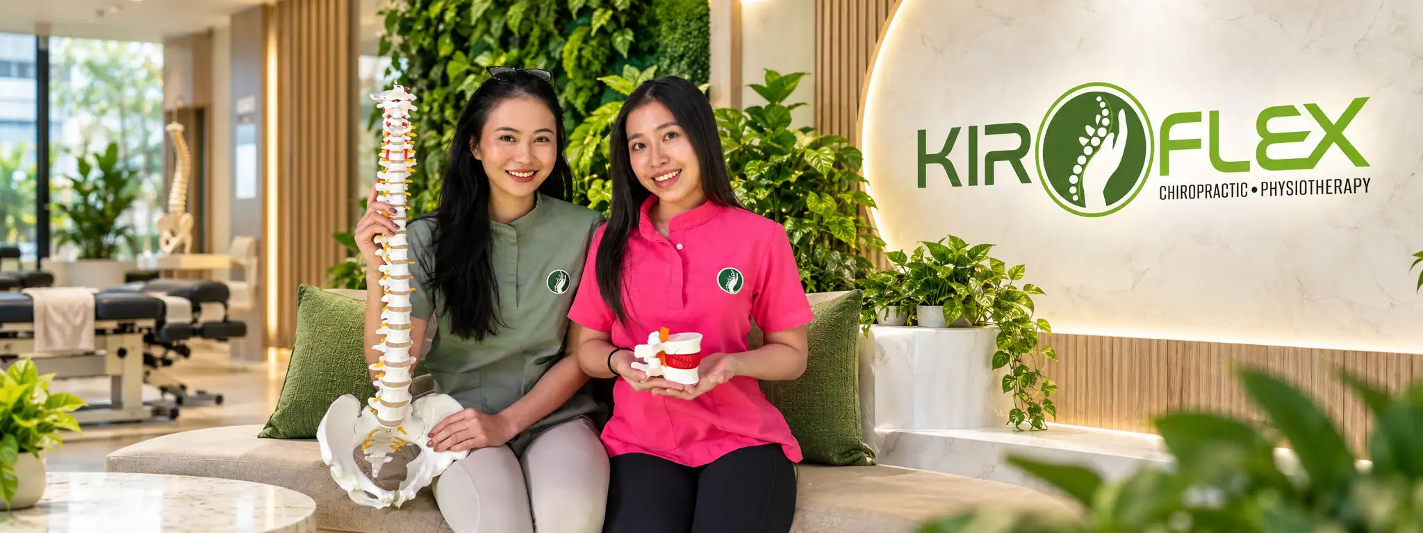 Modern KiroFlex Chiropractic and Physiotherapy clinic reception
