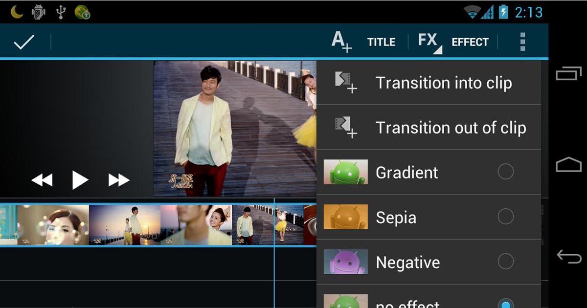 free video editing software for android