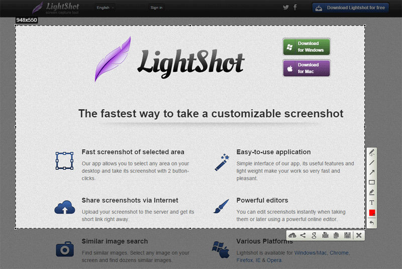 lightshot screenshot chrome extension