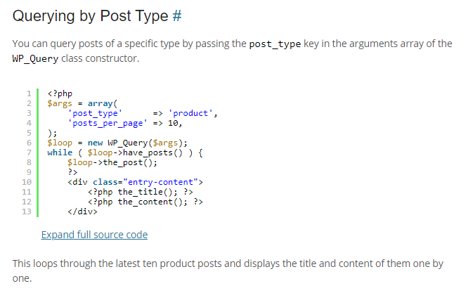Create Custom Post Type Loops Templates with Dynamic Content ...