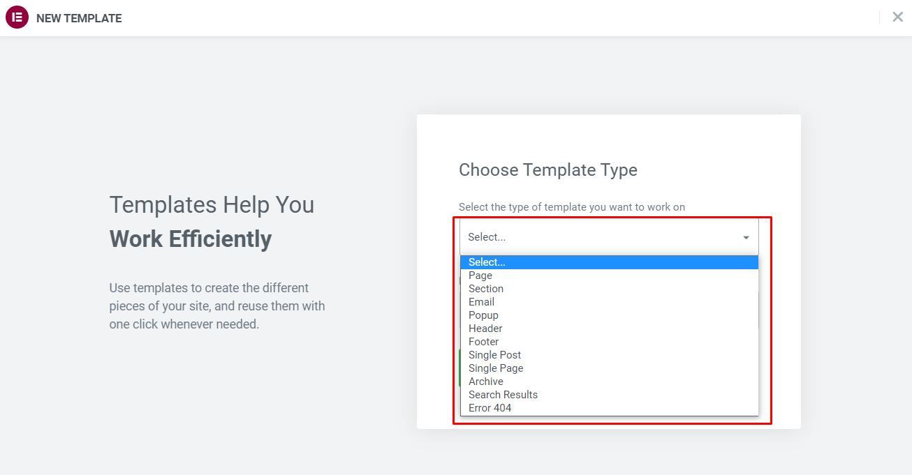 Elementor Templates Library
