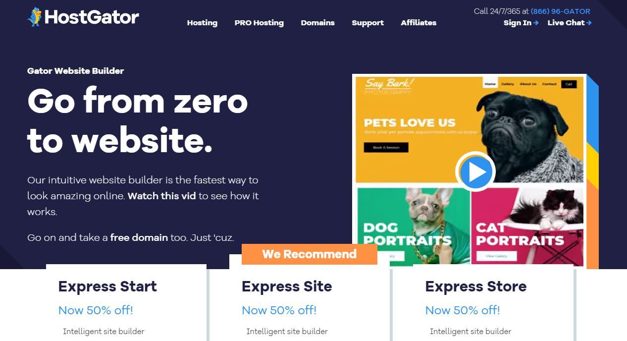 Hostgator Website Builder