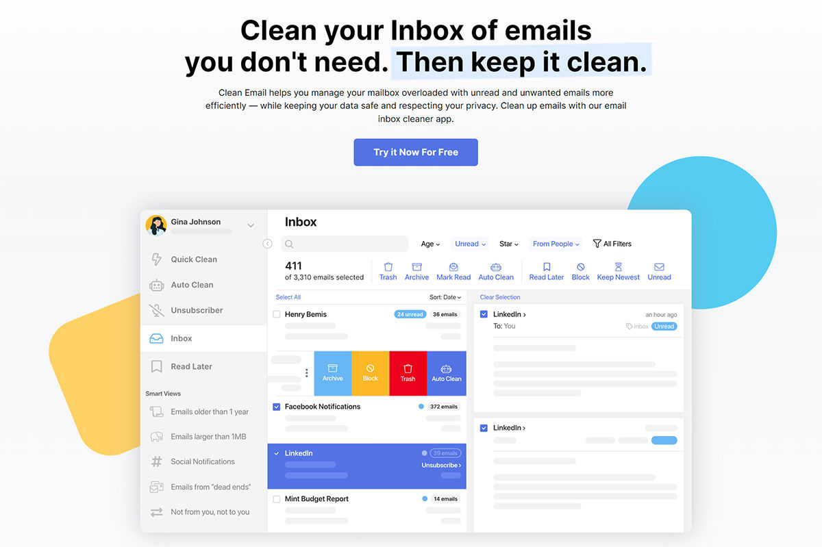 Clean Email Overview