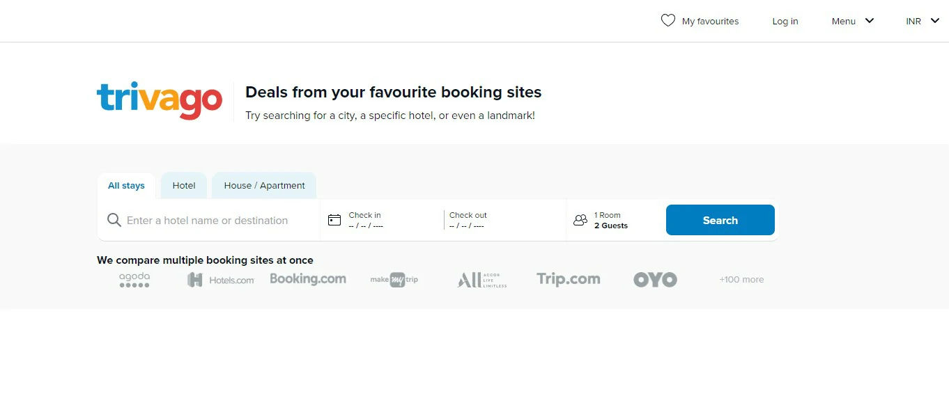 Trivago Hotel Booking App in India