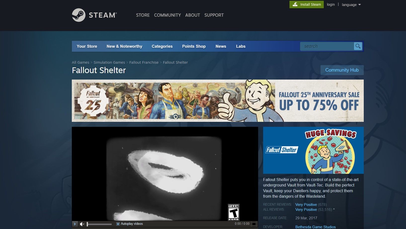 Fallout shelter game
