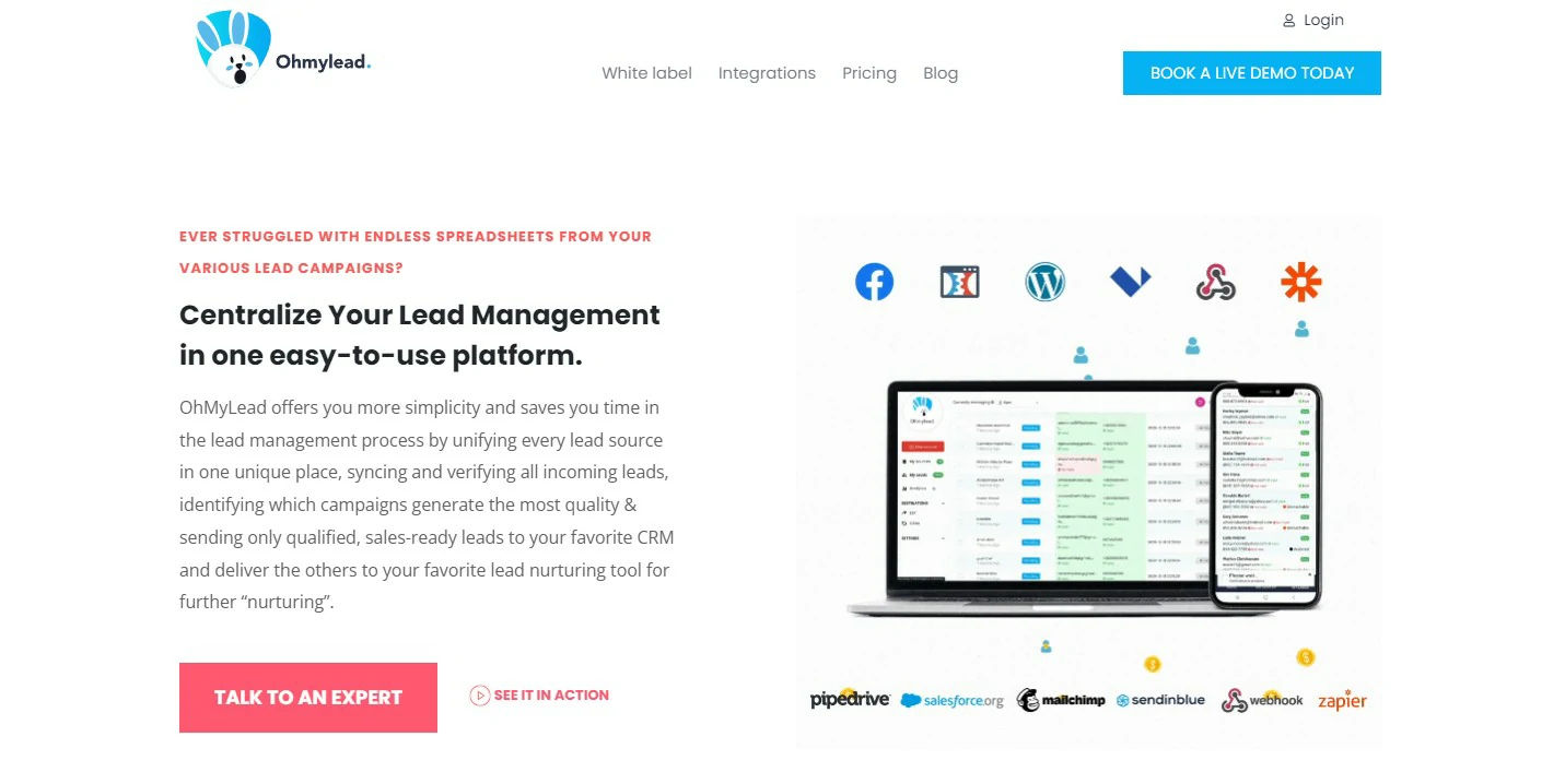 Ohmylead Lead Management Tool