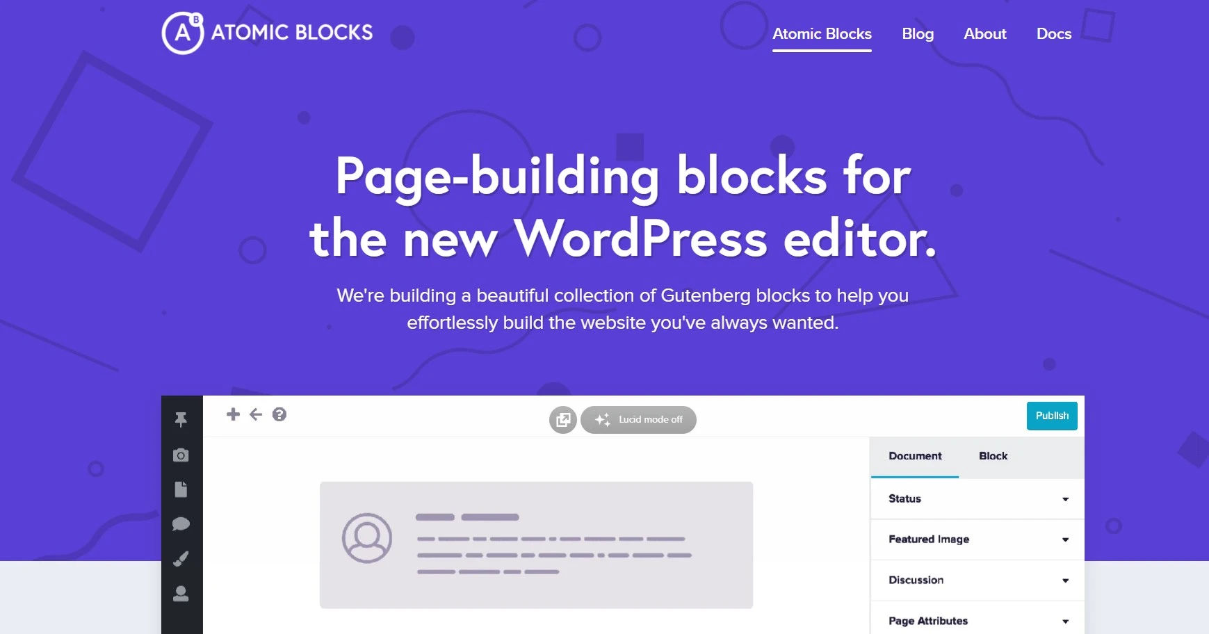 Atomic blocks wp plugin