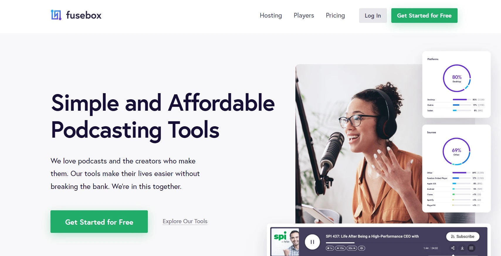 Fusebox provides affordable and simple podcasting tools
