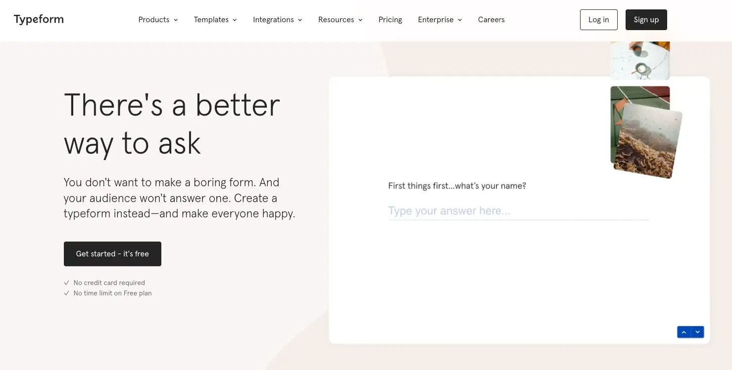 Typeform Form and Survey